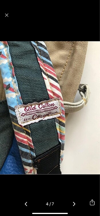  Beden çeşitli Renk Vintage old cotton cargo sırt çantası