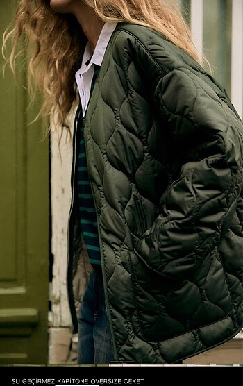 Zara Zara capitone oversize su geçirmez