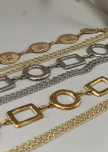 Zara Gold zincirli kemer