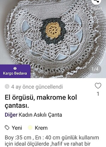 El Örgüsü çanta