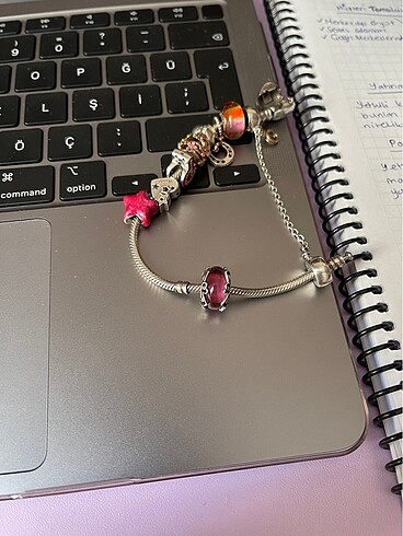  Beden Pembe Pandora charm