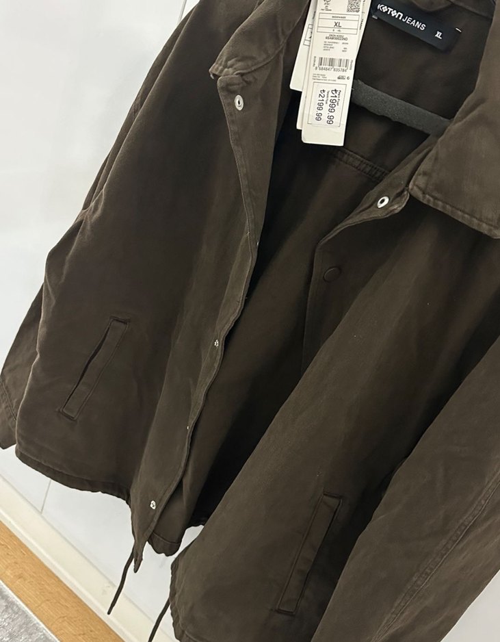 Düğmeli Kahverengi erkek  Ceket - Görsel 2