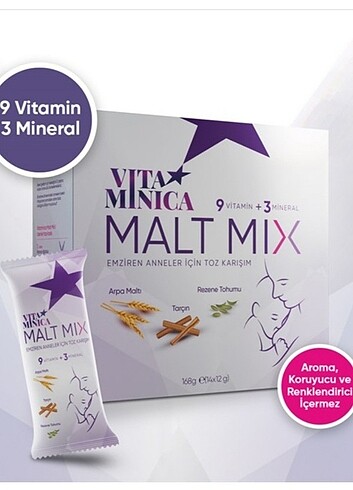 Vitaminica maltmix malt süt artırıcı 168 gr
