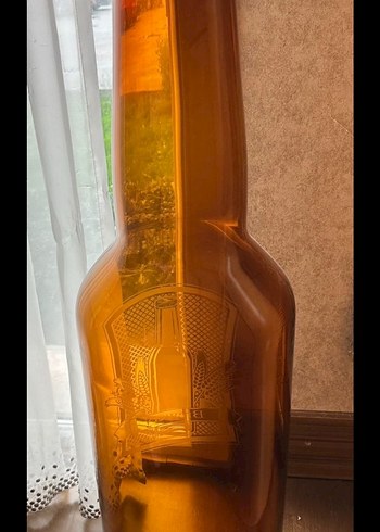 Bej Renkli Dekoratif Şişe Vazosu - Görsel 2