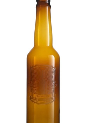 Bej Renkli Dekoratif Şişe Vazosu - Görsel 4