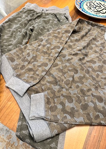 Erkek ÇOCUK Kamuflaj Desenli Örme Takım - Görsel 5