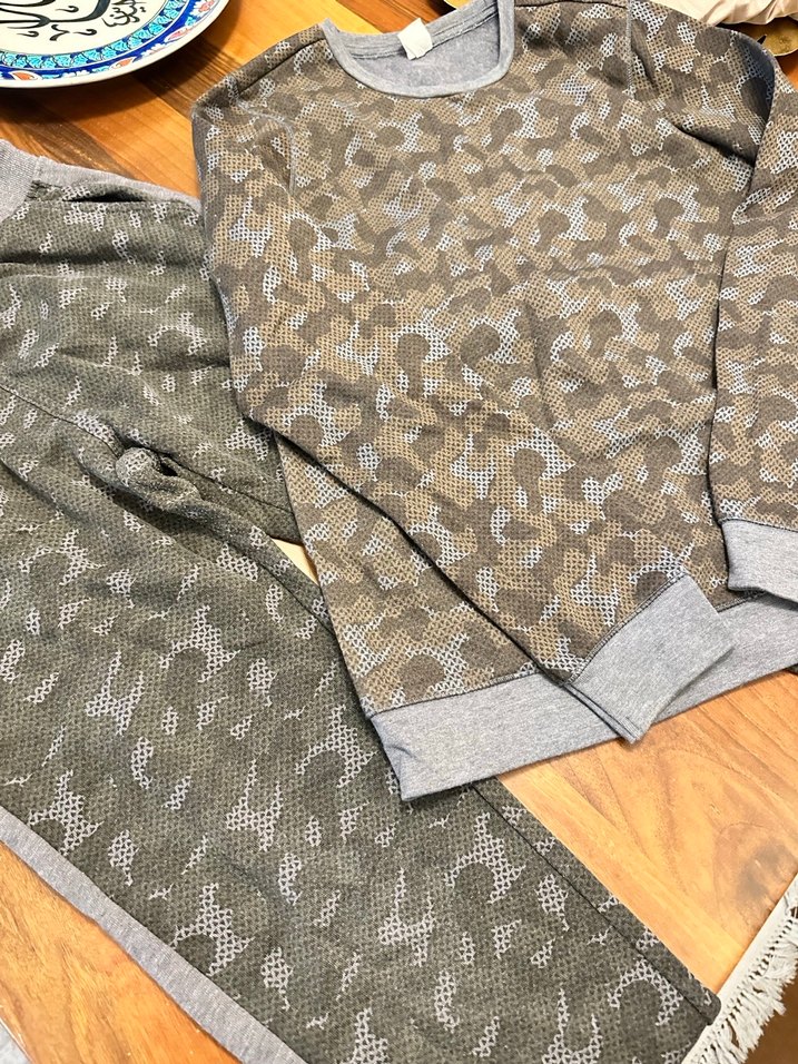 Erkek ÇOCUK Kamuflaj Desenli Örme Takım - Görsel 3