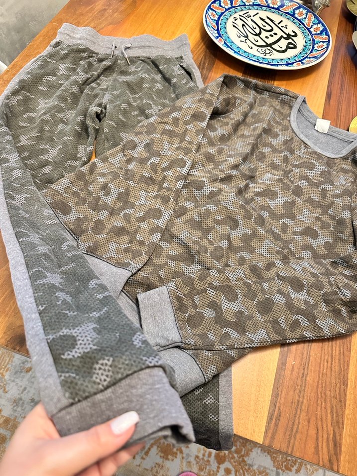 Erkek ÇOCUK Kamuflaj Desenli Örme Takım - Görsel 4