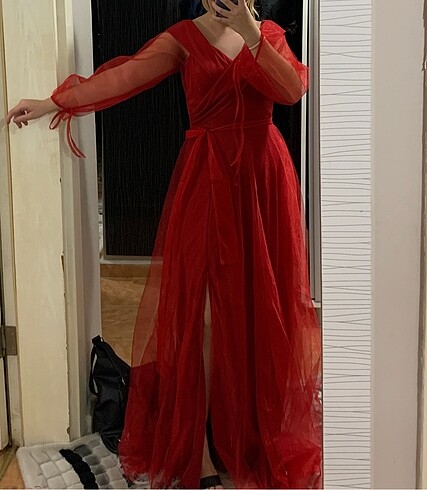 Kırmızı Abiye - Görsel 2