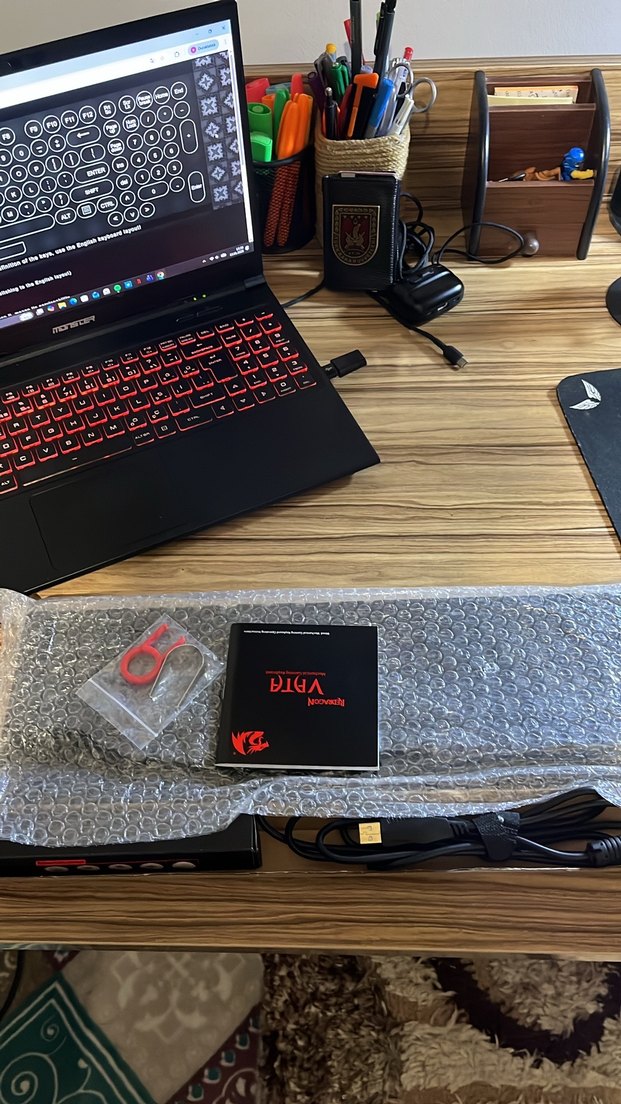 Redragon K580 VATA RGB Aydınlatmalı Çok Renkli Mekanik Klavye - Görsel 4