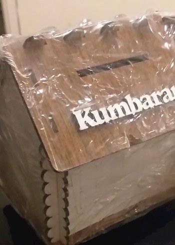 Boyanabilir Ahşap Kumbara - Görsel 4