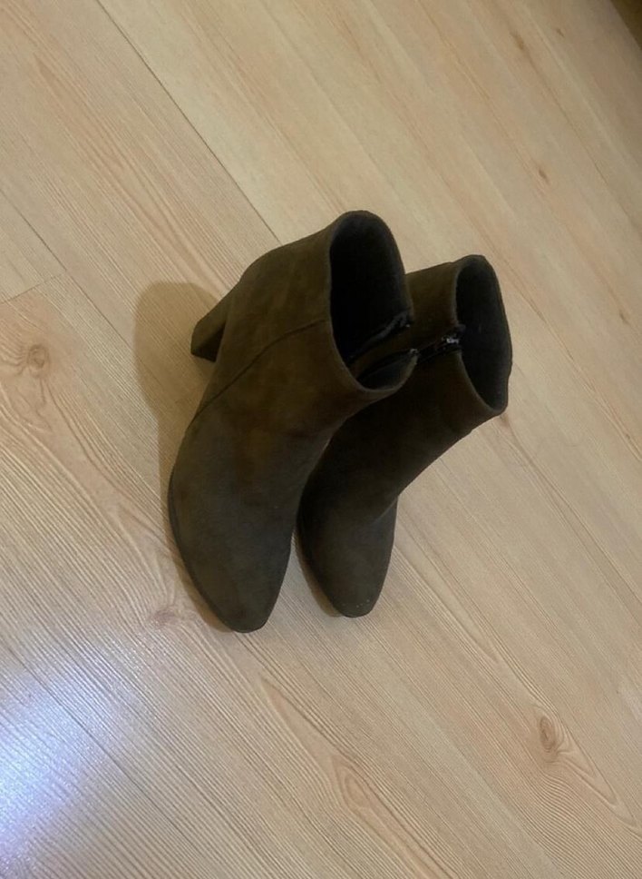 Süet  Kadın Topuklu Bot - Görsel 3