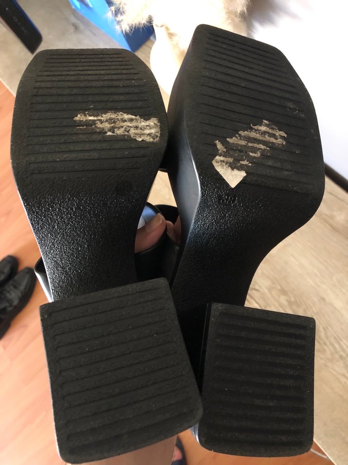 Siyah Platform Topuklu Kadın Terlik - Görsel 5