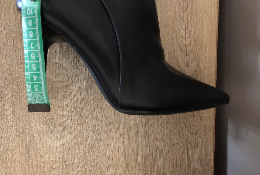 Siyah Deri Tokalı İnce Topuklu Kadın Çizme - Görsel 5
