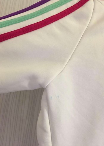 Beyaz Fermuarlı Kadın Sweatshirt - Görsel 6