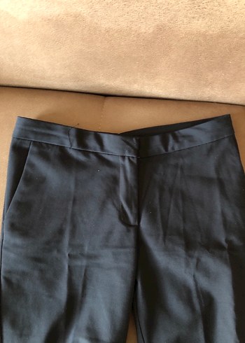 Kadın Siyah Midi Kumaş Pantolon - Görsel 8