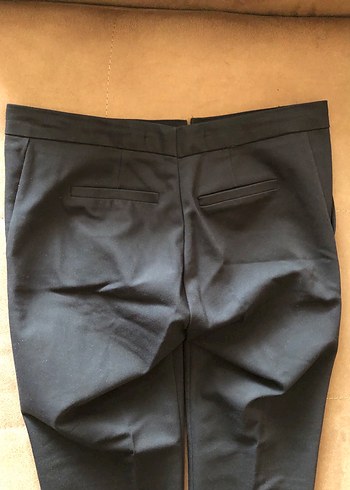 Kadın Siyah Midi Kumaş Pantolon - Görsel 7