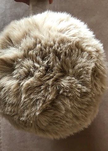 Bej Peluş Kulaklık - Görsel 3