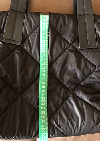 Siyah Kapitone Kadın Omuz Çantası - Görsel 2