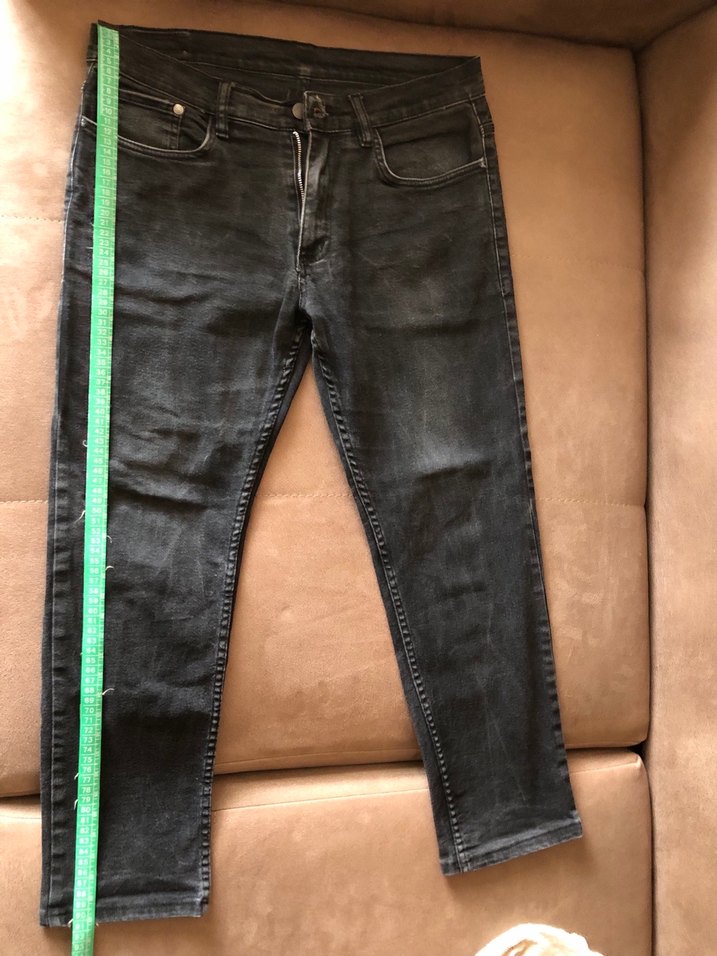 Gri Erkek Denim Jean Pantolon - Görsel 2
