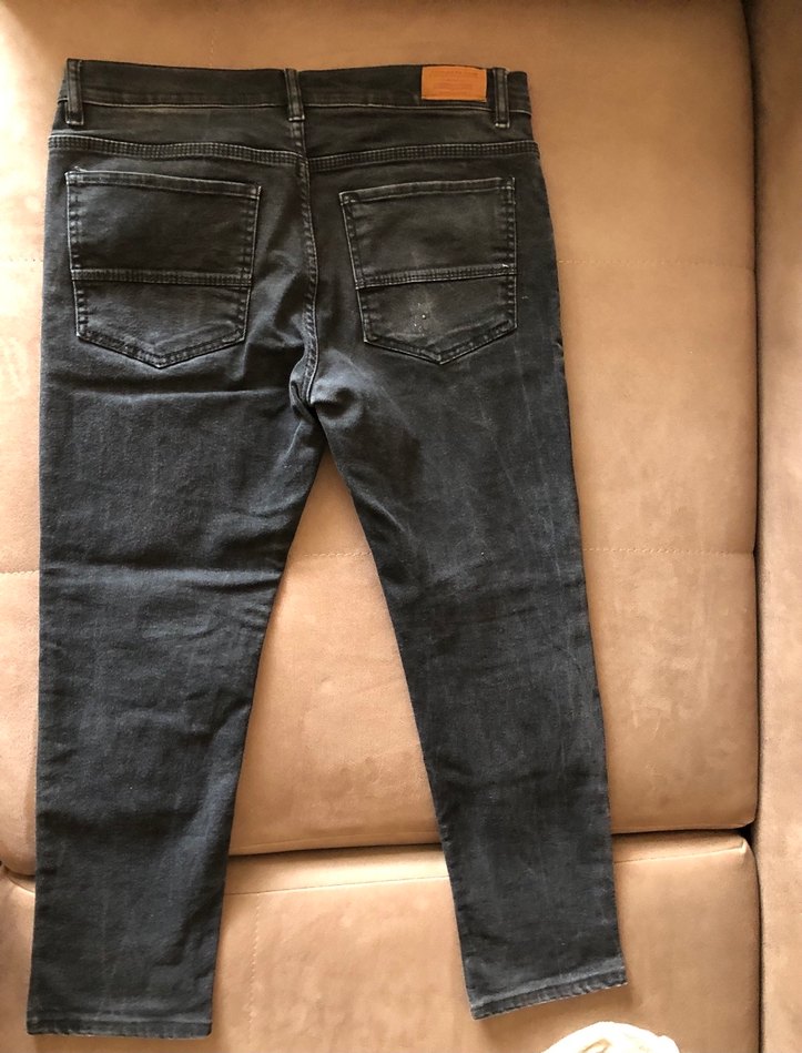 Gri Erkek Denim Jean Pantolon - Görsel 3