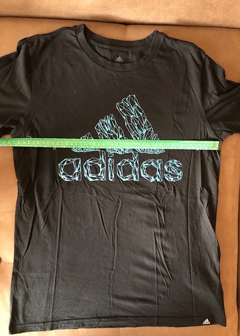 Erkek Siyah Adidas Baskılı Tişört - Görsel 4