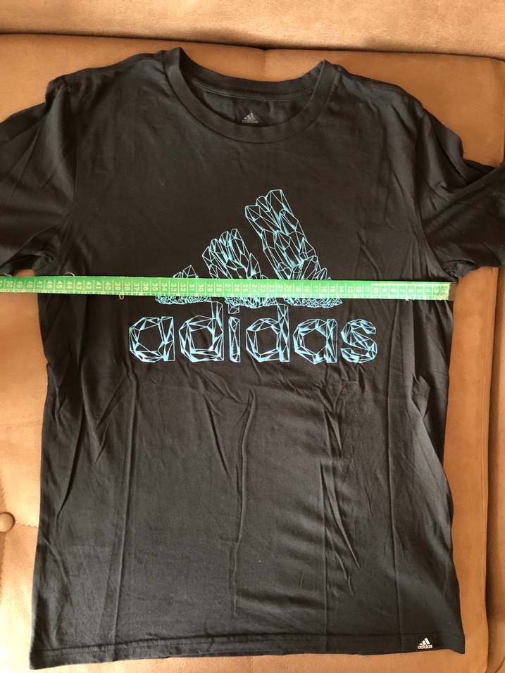 Erkek Siyah Adidas Baskılı Tişört - Görsel 4