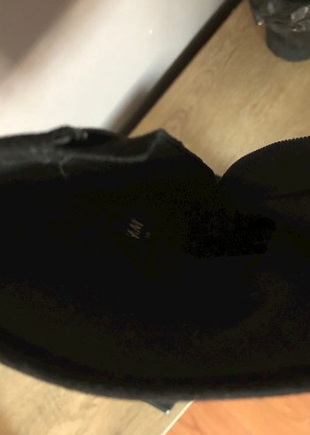 Siyah Süet Tokalı Kadın Topuklu Bot - Görsel 5