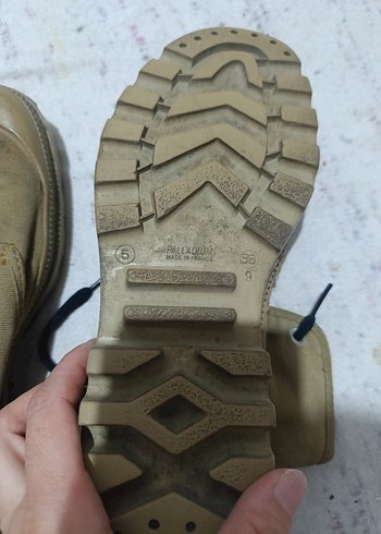Palladium Bej Kamuflaj Desenli Erkek Lastik Bot