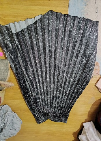 Pilili Siyah Hamile Uzun Etek - Görsel 3