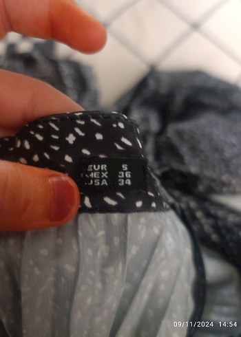 Pilili Siyah Hamile Uzun Etek - Görsel 2