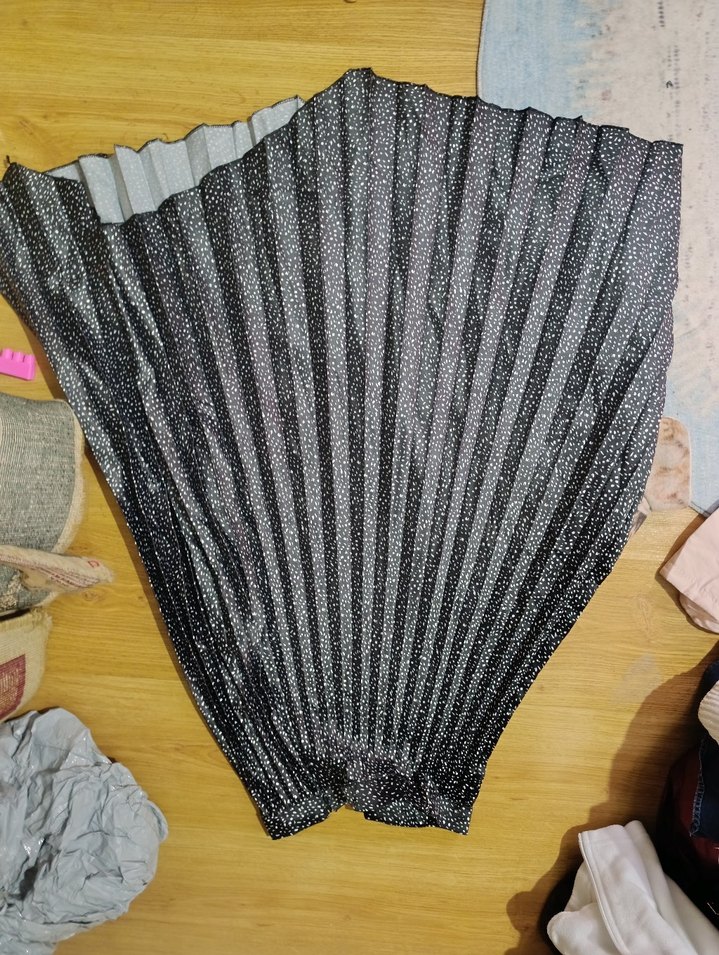 Pilili Siyah Hamile Uzun Etek - Görsel 3