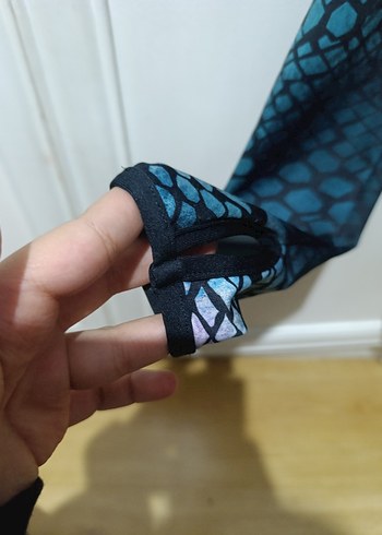 Mor Yılan Desenli Fermuarlı Kadın Ceket - Görsel 4