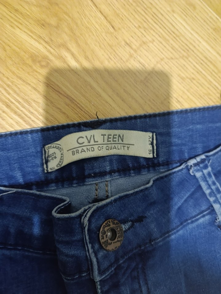 Kadın Mavi Regular Fit Pileli Denim Pantolon - Görsel 2