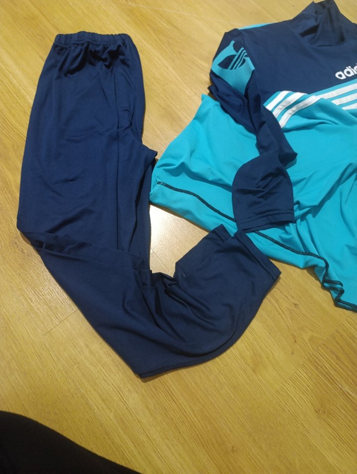 Uzun Kollu Mavi Erkek Spor Mayo - Görsel 3