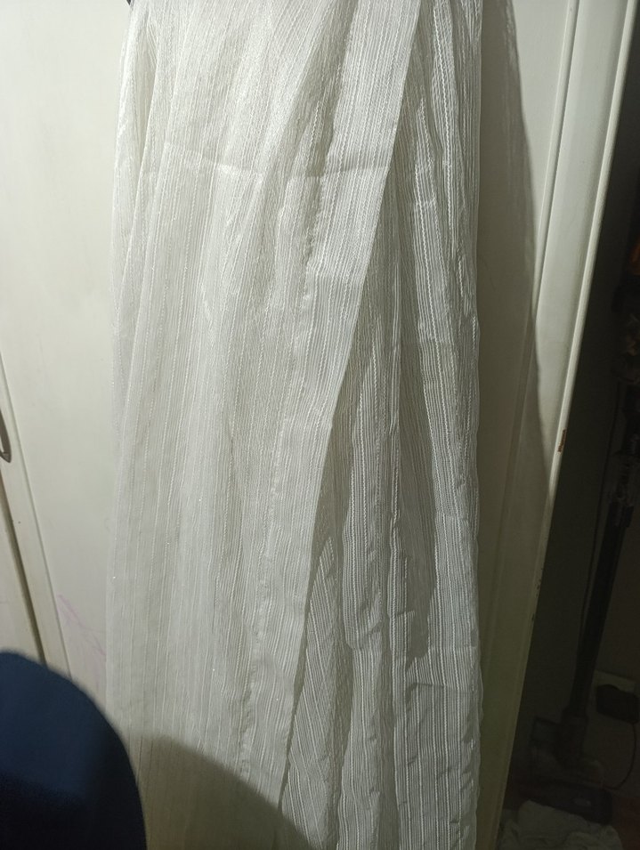 İşlemeli Beyaz Bohem Perde - Görsel 2