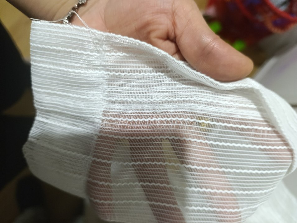 İşlemeli Beyaz Bohem Perde - Görsel 4