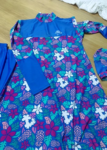 Uzun Kollu Renkli Baskılı Bohem Mayo - Görsel 5