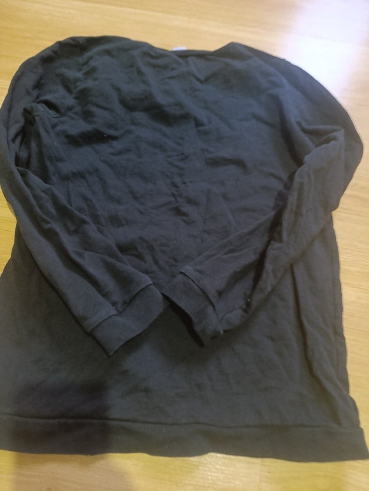 Kız Çocuk Siyah Uzun Kollu Baskılı Sweatshirt - Görsel 3