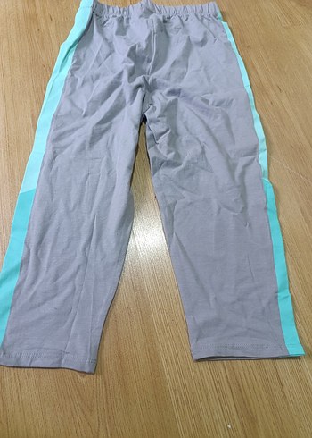 Kız Çocuk Gri Baskılı Tayt - Görsel 2