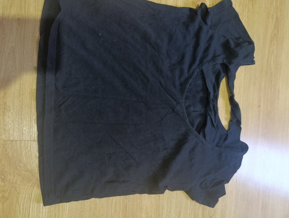 Kızlar için Siyah Baskılı Rock Punk Tişört - Görsel 2