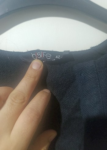 Uzun Siyah Kadın pardesü - Görsel 5