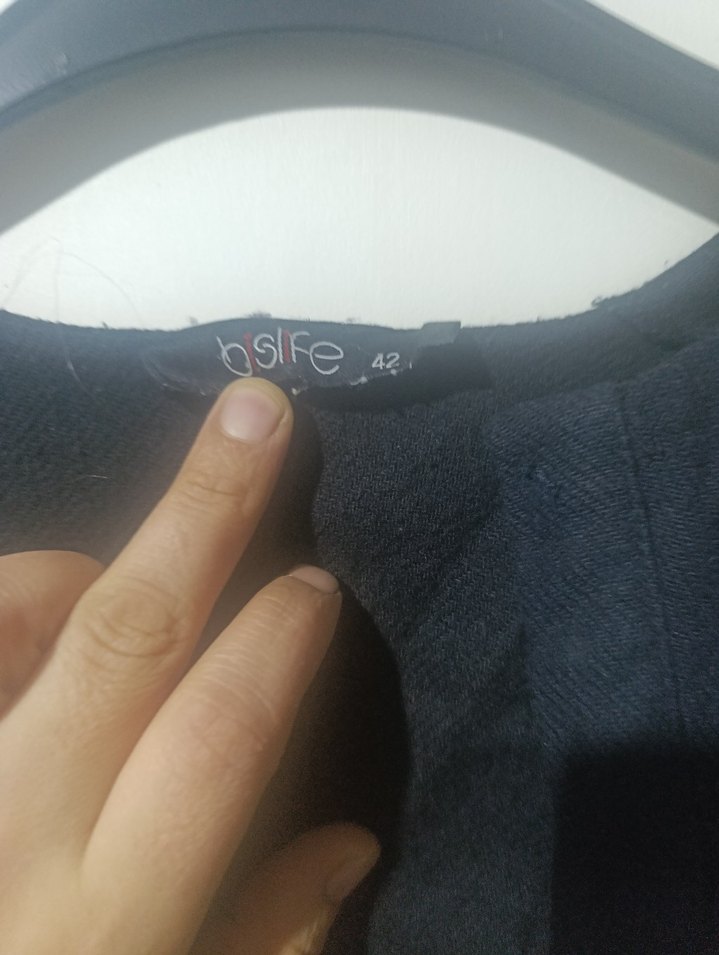 Uzun Siyah Kadın pardesü - Görsel 5