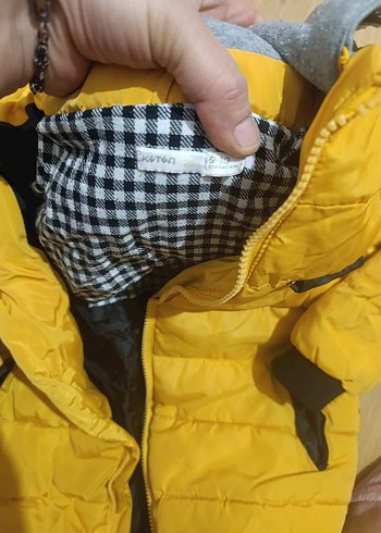 Sarı Fermuarlı Erkek Çocuk Mont - Görsel 2