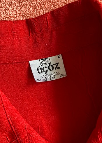 Kırmızı vintage gömlek - Görsel 2