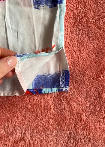 Renkli Bohem Kısa Kollu Gömlek - Görsel 4