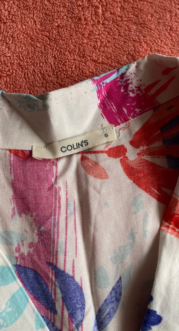 Renkli Bohem Kısa Kollu Gömlek - Görsel 2