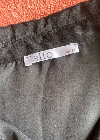 Siyah saten gömlek - Görsel 2