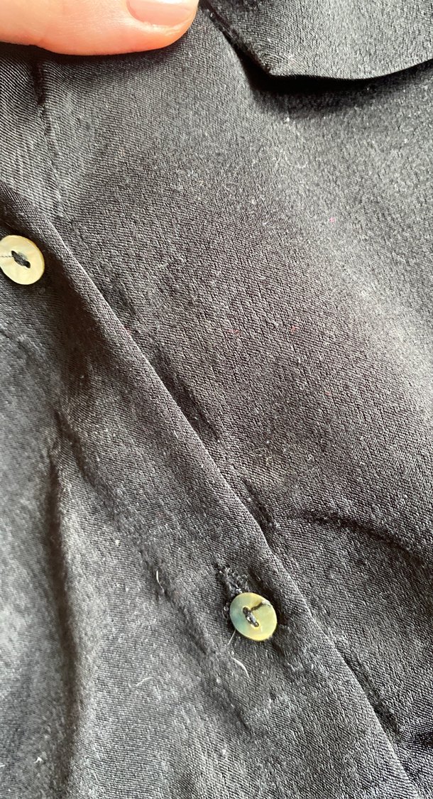 Siyah saten gömlek - Görsel 4