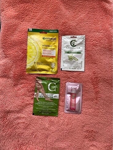 Garnier Çeşitli maskeler ve yeşim taşı roller